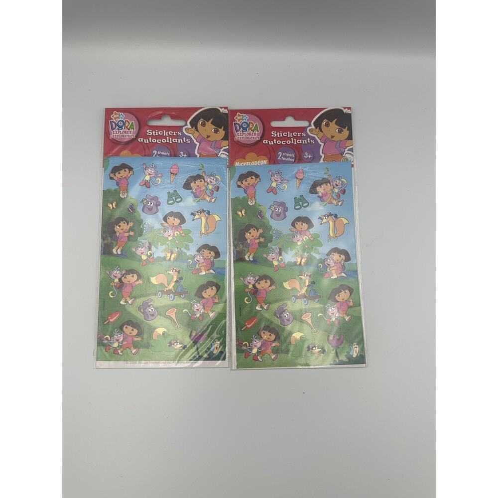 2008 Dora the Explorer Stickers 2 Packs Nickelodeon Nick Jr Boots Swiper NOS